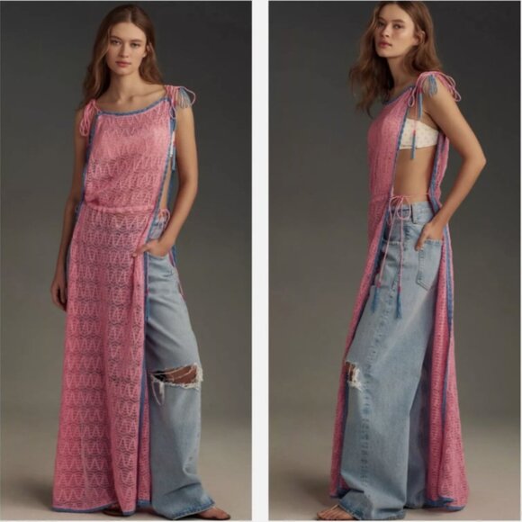 HOST PICK: Brand New By Anthropologie Crochet Side-Slit Tunic - Picture 1 of 9